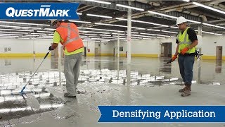 Densifying Application on Concrete Floor  Concrete Floor Densifier  QuestMark [upl. by Lynette]