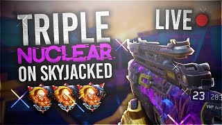 I GOT A TRIPLE NUCLEAR LIVE SKYJACKED quotTRIPLE NUCLEARquot Black Ops 3 Triple Nuclear [upl. by Garlen142]