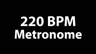 220 BPM Metronome Beat  MP3 Metronome [upl. by Assirat]