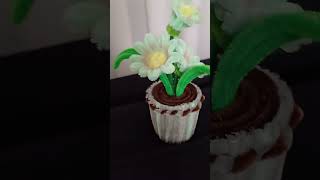 viral daisy flower art shortvideo shortvideo flowers [upl. by Yekcor]