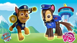 Custom CHASE PAW PATROL PONY Tutorial Nickelodeon Jr DIY [upl. by Xymenes]