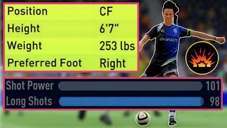 MAX SHOT POWER amp LONG SHOT CENTER FORWARD CF BUILD in FIFA 22 PRO CLUBS  Best Player Build [upl. by Lumbye936]