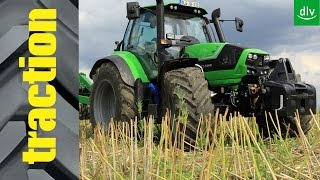 DeutzFahr 6210 CShift im tractionTest [upl. by Quartus]