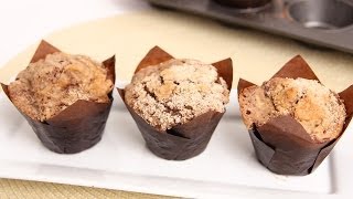 Chocolate Crumb Cake Muffins Recipe  Laura Vitale  Laura in the Kitchen Episode 739 [upl. by Gnort849]