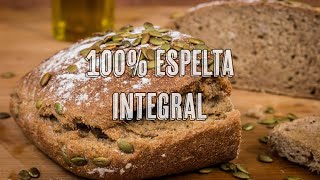 Receta Pan Casero de Espelta Integral 100 y Masa Madre  Pan Integral con Poolish [upl. by Lawlor]