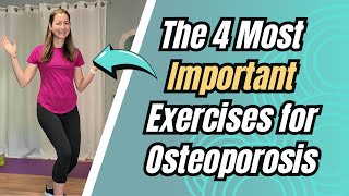 4 Standing Exercises for Osteoporosis  The Best WeightBearing Exercises  For Seniors amp Adults 50 [upl. by Newg]