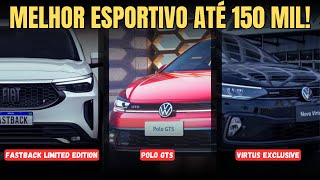 VW POLO GTS VIRTUS EXCLUSIVE OU FIAT FASTBACK LIMITED EDITION Qual é o melhor até R150 mil [upl. by Kathleen851]