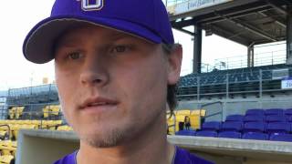 LSUs Cole McKay discusses velocity rebound LouisianaLafayette start [upl. by Anelyak541]