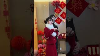 Chinese couple wedding 🥰chines wedding bridalmakeup makeup makeuptutorial dress ytshorts yt [upl. by Aizatsana365]