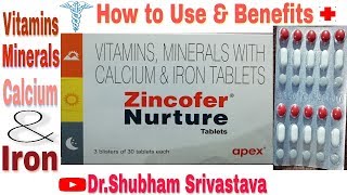 Zincofer Nurture Tablets  Apex Brand  Review in Hindi  Uses Benefits Salts Purpose Price etc [upl. by Usanis]