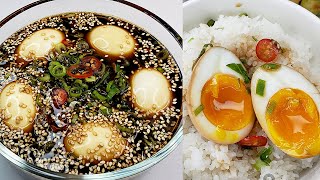 MAYAK EGGS  Soy Sauce Marinated Eggs  Korean Side Dish Recipe [upl. by Zelle970]