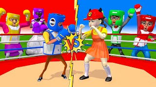 Scary Teacher 3D vs Squid Game Boxing Battle Squid Game Doll Challenge 5 Time Nick vs Granny Win [upl. by Inalaehak]