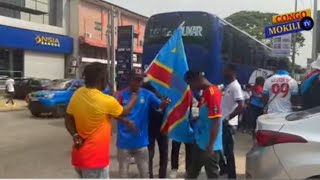 Exclusivité ba congolais ya côté d’ivoire devant ambassade avant départ ya ba Bus na stade ambiance [upl. by Tiras]