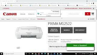 How to Install Driver For Canon PIXMA MG2522 On Windows 10 8 7 [upl. by Arahd]