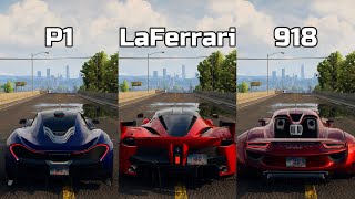 NFS Unbound McLaren P1 vs Ferrari LaFerrari vs Porsche 918 Spyder  WHICH IS FASTEST Drag Race [upl. by Whitby382]