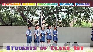 Morning Assembly by Class 1st l Santhome Higher Secondary School Maihar l Best School [upl. by Lothaire]