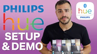 New Bluetooth Philips Hue Lights  Setup and Demo [upl. by Bing295]