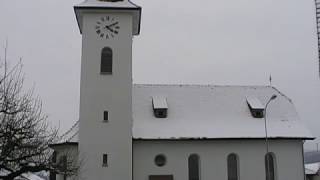 Kath Kirche Oeschgen Kt AG Vollgeläute mit Reihenläuten [upl. by Myles]