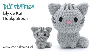 Lily de Kat Amigurumi knuffel haken voor beginners  Nederlands [upl. by Onileba]