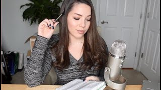 ASMR  Bible Study 2  Whisper Reading  Writing  Inaudible [upl. by Zeidman607]