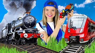 Trains for Kids  Steam Train Electric Train and Toy Train  Speedie DiDi Trains for Toddlers [upl. by Ahsinat]