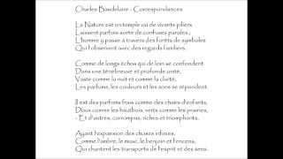 Baudelaire Charles  CORRESPONDANCES  La Nature est un temple où de vivants piliers [upl. by Lehplar]