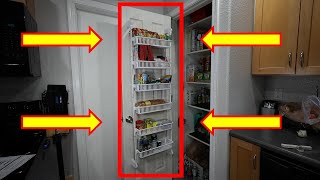 Over The Door Pantry Organizer Installation [upl. by Asert]