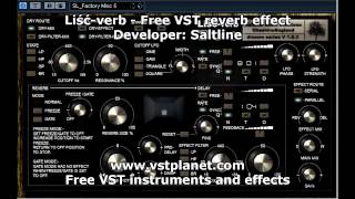 Liśćverb  Free VST reverb effect  vstplanetcom [upl. by Aizahs]