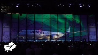 WestJet 787 Dreamliner hangar reveal live stream [upl. by Alue]