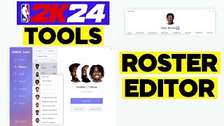 NBA 2K24 TOOLS ROSTER EDITOR  TUTORIAL  CUSTOM ROSTERS [upl. by Antonino]