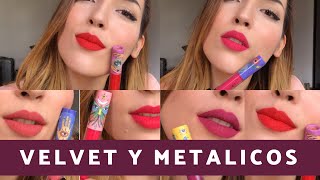 NUEVOS LABIALES DE YUYA VELVET Y METALICOS  SWATCHES  RESEÑA  JUDE JUDE [upl. by Wyatt168]