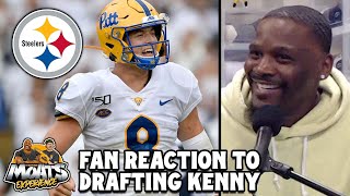 Fan Reaction To The Pittsburgh Steelers Drafting Kenny Pickett [upl. by Orbadiah]