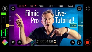 Filmic Pro Version 7 Tutorial 2023 deutsch Filmen mit Smartphone wie ein Profi [upl. by Nauq]