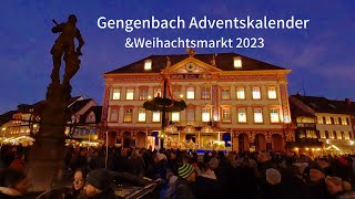 Gengenbach Germany🇩🇪🎄 Gengenbach WeihnachtsmarktGengenbach Adventskalender4k Walking Tour [upl. by Matelda64]