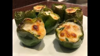 الفلفل المحشي باللحم والجبن كيتوRulaYummies  Keto bell pepper stuffed with meat and cheese [upl. by Rue]