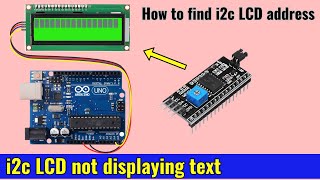 i2c lcd not displaying text arduino  i2c lcd address finder [upl. by Aecila]