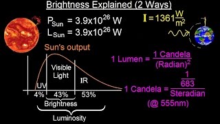 Astronomy  Ch 17 The Nature of Stars 12 of 37 Brightness Explained 2 Ways [upl. by Jerrome161]