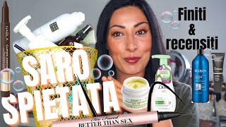 SENZA PELI SULLA LINGUA  FINITIampRECENSITI 🫧🗑️ 🫧 empties makeupproducts [upl. by Wincer]