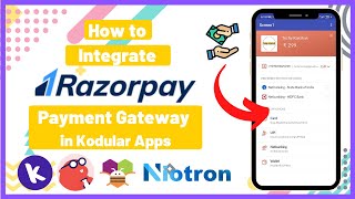 How to Add Razorpay Payment Gateway in Kodular  App Inventor 2 Apps to Collect Payments from users [upl. by Nylidnam113]