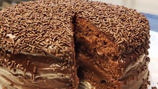 TORTA DE CHOCOLATE CON BRIGADEIRO  CHOCOLATE CAKE [upl. by Ludlow]