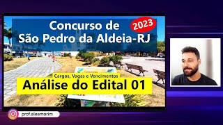 Análise do Edital do Concurso de São Pedro da AldeiaRJ 2023  Cargos Vagas e Vencimentos [upl. by Gosser]