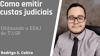 Como emitir custas judiciais ESAJ TJSP [upl. by Ioved]