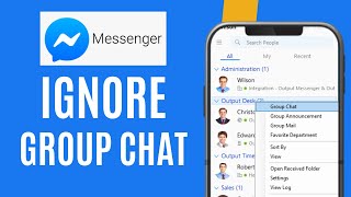 How to Ignore a GroupChat in Messenger [upl. by Donatelli849]