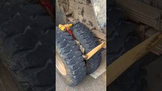 Truck life Stone removing from tyre trucks atrangicarkur trucklife ytshort shorts diwali [upl. by Mills]