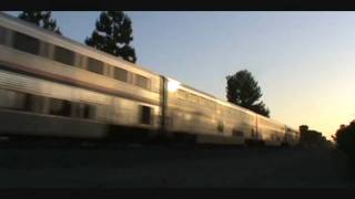 Amtrak P42DC 192 South in Moorpark and Simi Valley [upl. by Dadelos]