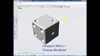 Basic Rhino Tutorial 1 Create a Set of Dice [upl. by Lenahc]