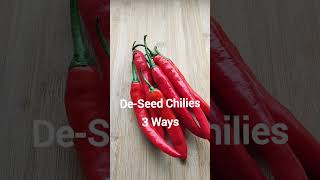 How To Deseed Chilies Shorts [upl. by Miahc]