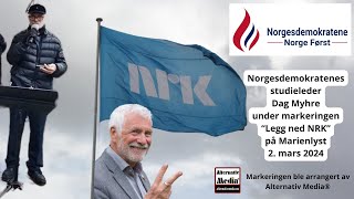 Norgesdemokratenes Dag Myhre om NRK  02032024 [upl. by Koch]