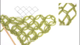 How to crochet a love knots triangle [upl. by Grissom]