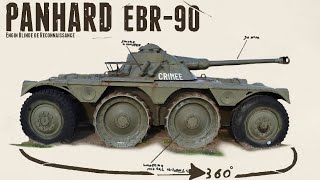 Panhard EBR90  Walkaround  Cavalry Memorial Saumur [upl. by Itsuj966]